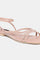 W Blush Whole Foot Embellished Square Toe Flat-Woakley