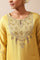 Mustard Embroidered Kurta In Silk Viscose Tussar