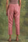 Pink Jacquard Slim Pants