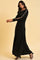 Black Full Length Embellished Dress