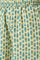 Blue Solid kurta With Yellow Printed Trousers