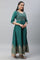 Alpine Green Zari Embroidered Dress