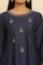 Blue Flared Embroidered Kurta