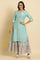 Bright Blue Embroidered Kurta