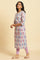 Ecru Straight Kurta In Bright Multi-Coloured Prints