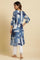 Indigo Abstract Print Kurta