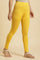 Yellow Cotton Ljersey Lycra Tights