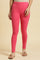 Pink Cotton Jersey Tights