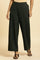 Green Pin Tuck Trouser Pants