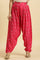 Pink Pleated Floral Printed Salwar Pants