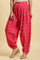 Pink Pleated Floral Printed Salwar Pants