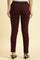 Wine Basic Western Wear Leggings