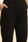 Black Slim Fit Elasticated Western Pants