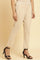 Beige Slim Fit Elasticated Western Pants