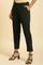 Dark Green Slim Fit Elasticated Western Pants