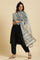 Off-White & Black Kota Printed Dupatta