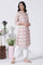 Pink Geometric Printed Shirt Kurta And Pants Set