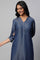 Blue Denim Short kurta