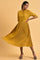 Mustard Yellow Pleated Dress