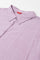 Light Purple Shirt Collar Plus Size Top