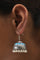 Blue & Pink Enamelled Ethnic Jhumka