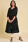 Black Spade Print kurta Set