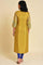 Mustard Embroidered kurta Set