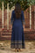 Navy Blue Embroidered Anarkali Dress