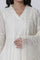 Off-White Anarkali Embroidered Kurta and Pants Set with Dupatta