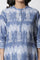 Dark Blue Tie-Dye Printed Kurta