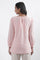 Pink Cotton A-Line Schiffli Top