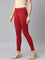 Cherry Cotton Stretch Ankle Length Leggings