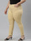 Women Solid Golden Yellow Super Stretch Jeggings