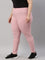 Baby Pink Drop Needle Fabric Rib Leggings