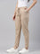 Women Stripe Beige Printed Pencil Pant