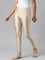 Girls Solid Gold Shimmer Leggings