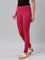 Fuchsia Cotton Stretch Churidar