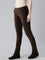Dark Brown Cotton Polyester Corduroy Jeggings