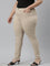 Women Solid Beige Super Stretch Jeggings