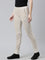 Women Solid Light Beige Mid Rise Corduroy Jeggings