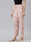 Women Printed Light Pink Woven Viscose Lounge Pants