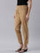 Women Solid Wheat Cotton Pencil Pant