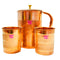 Copper Jug Glass set, glass water jug