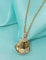 Swarovski Crystal Golden Seashell Luxe Chain Pendant