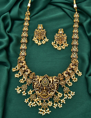 Antique Lakshmi Devi Grand Wedding Long Haaram