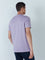 WES Casuals Lilac Eco-Save Slim-Fit T-shirt