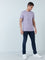 WES Casuals Lilac Eco-Save Slim-Fit T-shirt