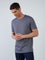 WES Casuals Grey Eco-Save Cotton Slim-Fit T-Shirt