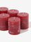 Westside Home Red Votive Candles Set of Six