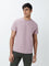 WES Casuals Lilac Eco-Save Slim-Fit T-Shirt